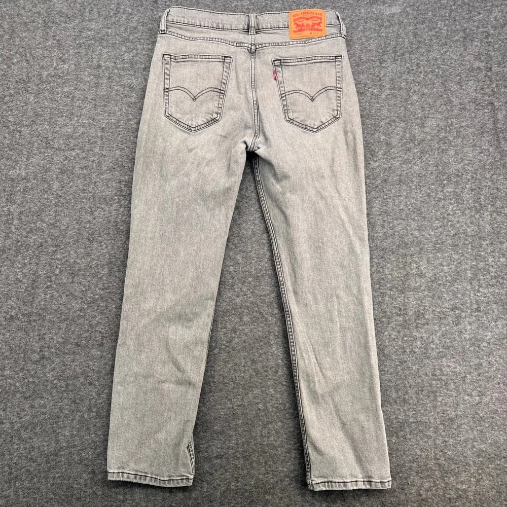 Levis 514 Straight Fit Jeans Light Gray Wash Denim Mens 32 Denim Relaxed‎